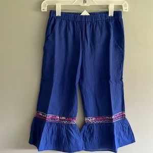NWT Roberta Roller Rabbit Girls’ Embroidered Cotton Pants